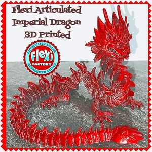 "Flexi" Imperial Dragon 3D Printed Figure